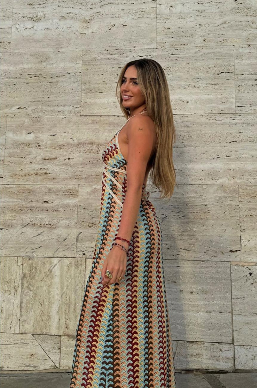 CANCÚN | Długa Sukienka Szydełkowa