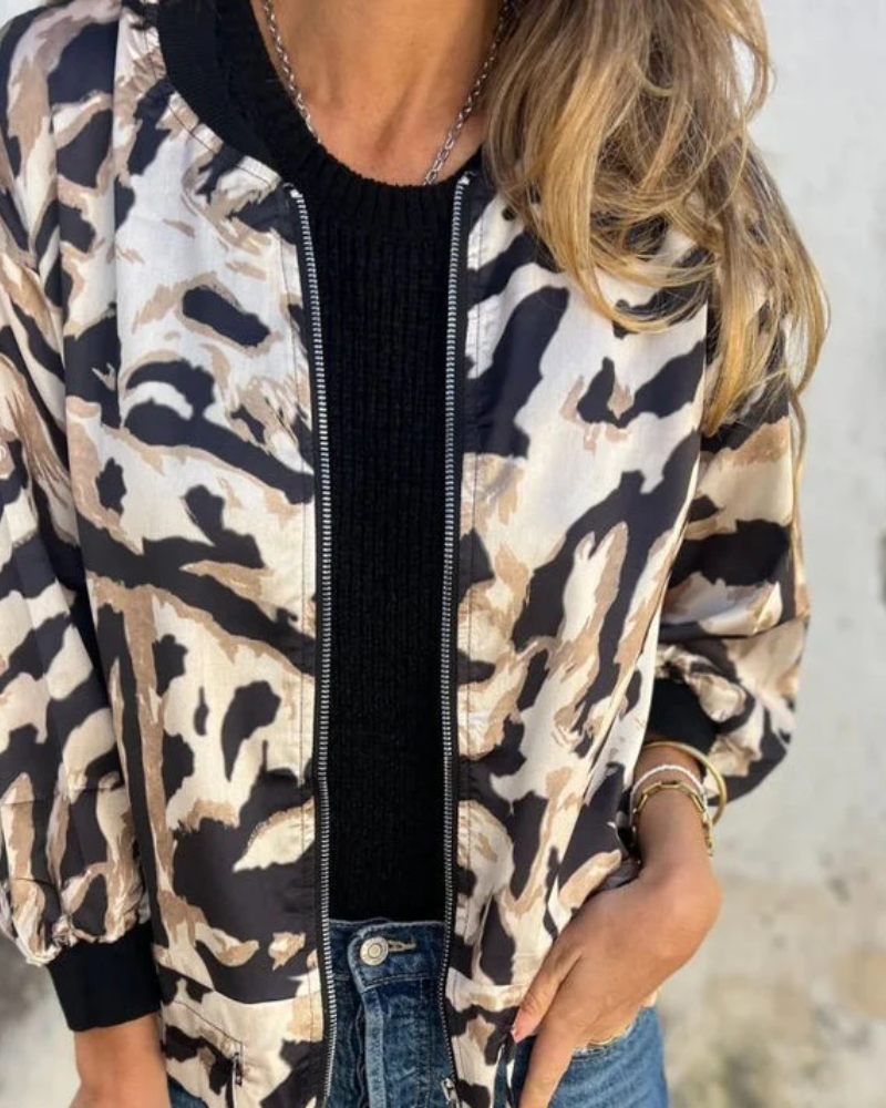 DARALA | Stylowy Bomber Print Jacket