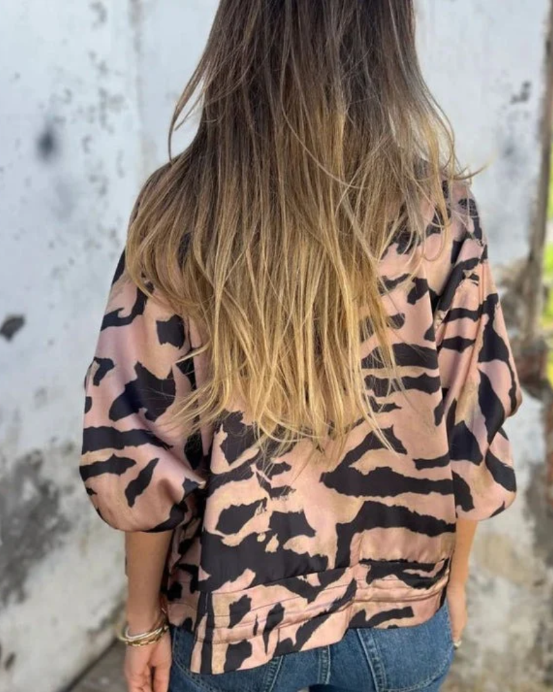 DARALA | Stylowy Bomber Print Jacket