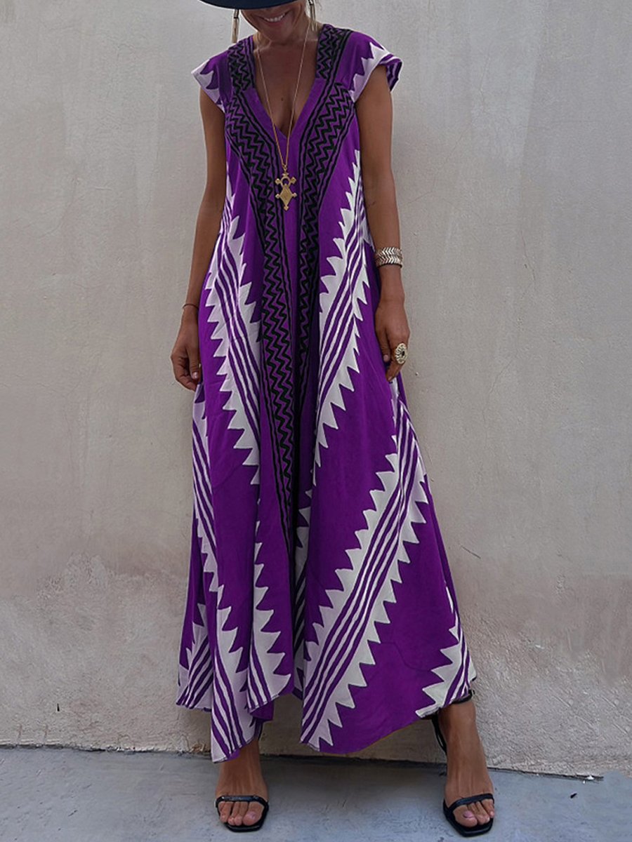 NOELIA | Sukienka bez rękawów z dekoltem w serek