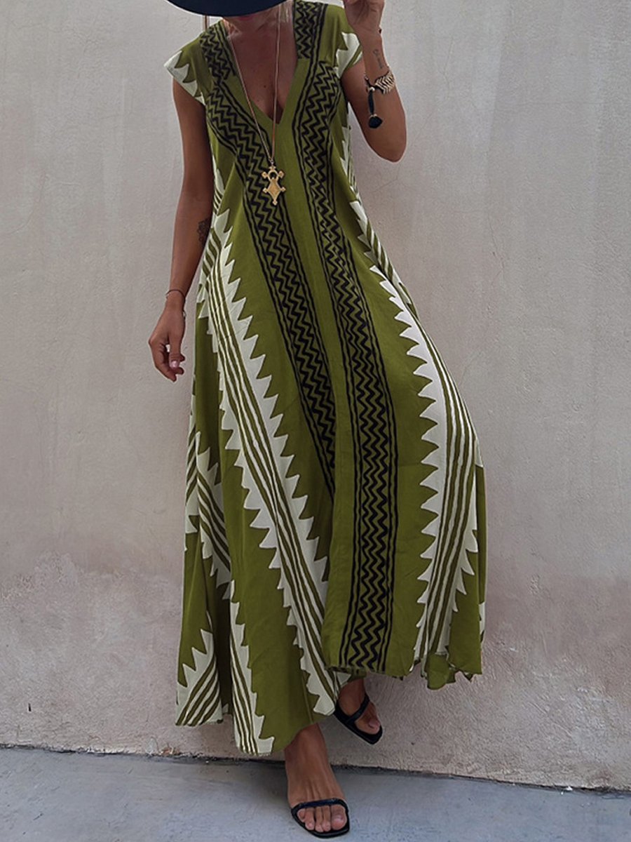 NOELIA | Sukienka bez rękawów z dekoltem w serek